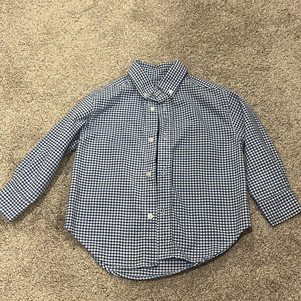 Boys long sleeve button up shirt